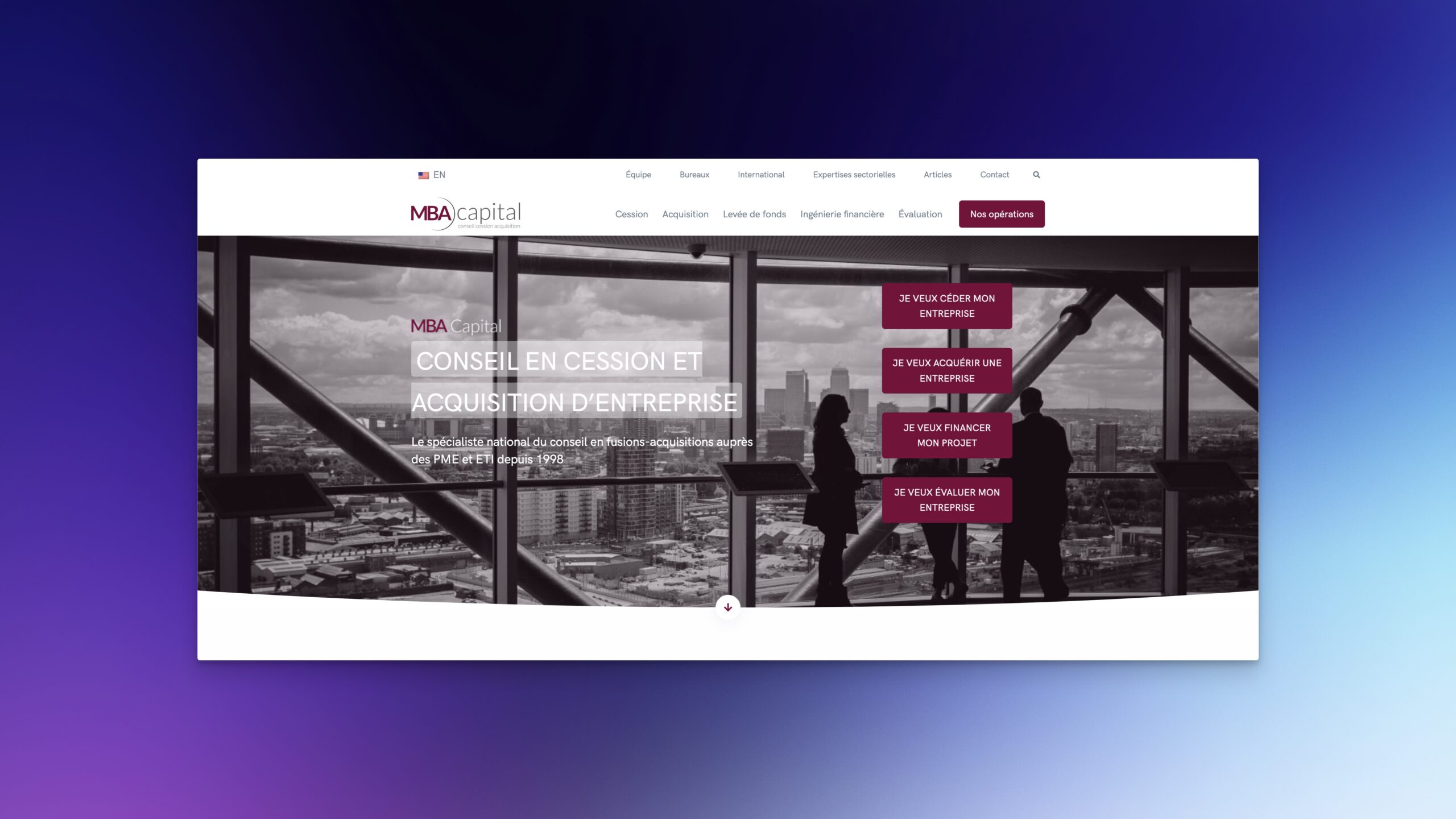 MBA Capital, cabinet de conseil en fusions-acquisitions
